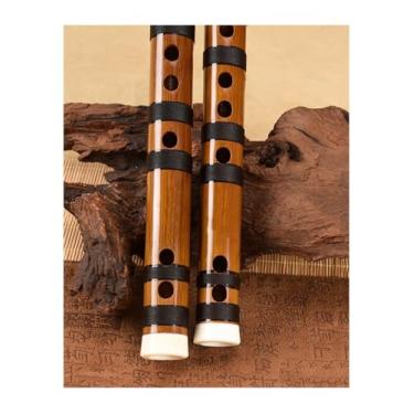 Imagem de Flauta de bambu profissional boa flauta profissional flauta transversal instrumento flauta flauta (seção chave E)
