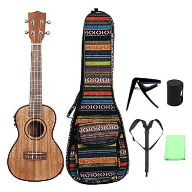 Imagem de Kit Ukulele infantil de 61 cm para ukulele sapele cordas de guitarra com cordas de madeira