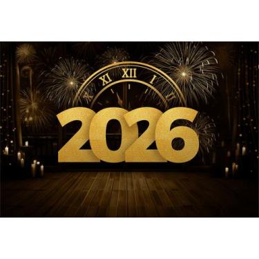 Imagem de Fundo Fotográfico Ano Novo Cenário Tecido 1,50 x 2,20m - Fadrix, FANV0