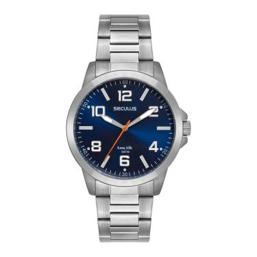 Imagem de Relógio Seculus Masculino Ref: 44297g0svna3 Casual Prateado