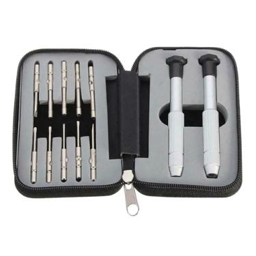 Imagem de Kit de chaves de fenda para óculos/óculos/relógio/celular/relógio (12 peças, bolso de viagem)