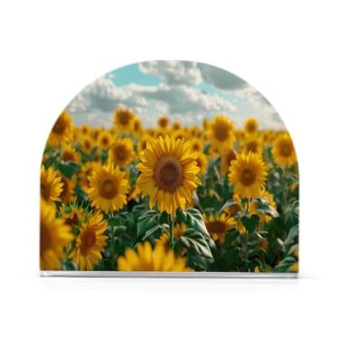 Imagem de Lindo porta-guardanapos de girassóis para mesas, porta-guardanapos de Halloween para cozinha, porta-guardanapos de mesa, porta-guardanapos de coquetel, porta-guardanapos de papel641