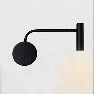 Imagem de Arandelas de leitura com LED de 3W, luminárias de parede para cabeceira, braço longo ajustável, luminárias de destaque para montagem na parede para quarto, hotel, projeto e escritório [Class
