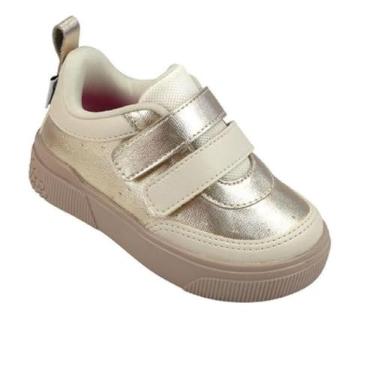 Imagem de Tenis Pampili Yumi Fecho Ref 721.042 Dourado/nude 022
