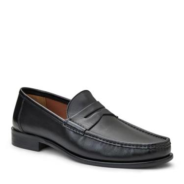 Imagem de Bruno Magli Sapatos masculinos de couro italiano Tonio, Preto, 38