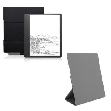 Imagem de POCREATION Capa Protetora para Kindle Scribe 2022, 2024 Leitor de Livros Eletrônico 10.2 Polegadas, Com Fecho Magnético e Suporte Ajustável, para Leitura e Escrita (Cinza)