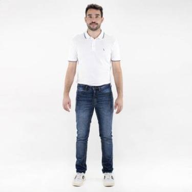 Imagem de Calça Jeans Reserva Skinny Águas de Goias Azul Indigo - Masculino-Masculino