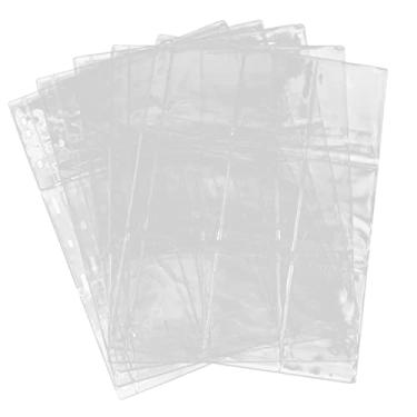 Imagem de DOITOOL Folhas de coleção de moedas de 9 furos, 5 peças de páginas de moedas de plástico, mangas de armazenamento resistentes para colecionadores