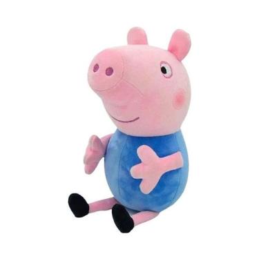 Imagem de Boneco De Pelúcia Peppa Pig De 30 CM Pai Mãe George Brinquedos Para Cr