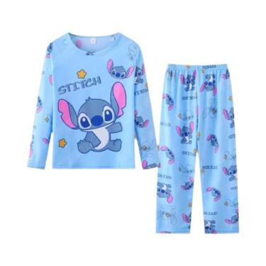 Imagem de Conjunto De Pijamas De Anime Para Crianças 2 Peças Com Manga Longa Par