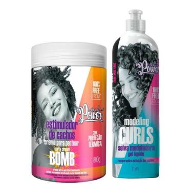 Imagem de Kit Soul Power Curly Cream Bomb 800g + Modeling Curls 315ml