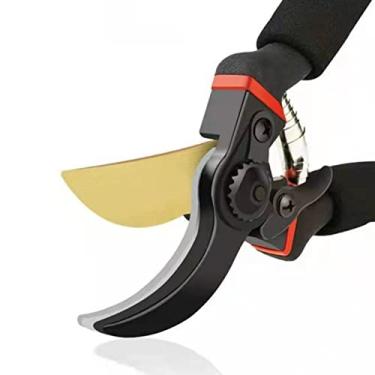 Imagem de Phefop Tesouras de Poda de 8" para Jardinagem Com Lâminas Afiadas de Aço Inoxidável SK5 Tesouras de Poda de Contorno Com Cabo Antiderrapante e Ranhura de Seiva para árvores