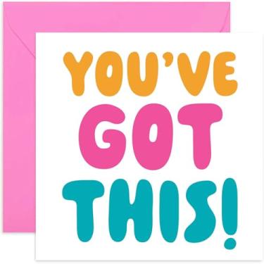 Imagem de Old English Co. You've Got This Card for Son or Daughter - New Job Cards - Good Luck Neon Cartões de incentivo para ele ou ela - Cartões para homens e mulheres - Exames, Aventura | Em branco por