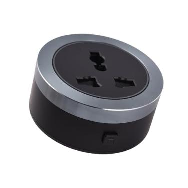 Imagem de Cryfokt Adaptador de Trilho Elétrico Compacto, 3250w, Fácil Instalação para Espaços Apertados, Estrutura de Liga de Alumínio para Smartphones e Tablets (Plugue Universal 13A)