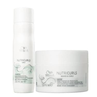 Imagem de Kit Nutricurls Shampoo 250ml e Máscara 150ml - Wella - Wella Professio