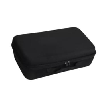 Imagem de ＡＷＨＡＯ Bolsa para Ferramentas, Estojo Rígido para Furadeiras, Tecido Oxford, Bolso com Zíper, Bolsa de Armazenamento para Ferramentas de Bricolage, Preto, Tamanho real