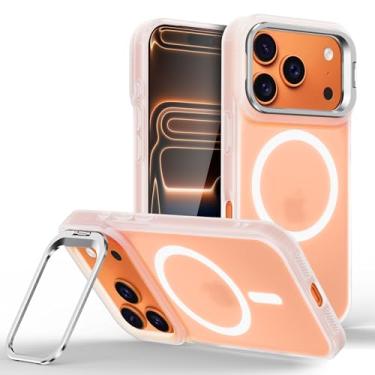 Imagem de Capinha Capa Case tecnológica Premium Para iPhone 17 Pro Max de 6,9 Polegadas - Anti impacto e proteção para câmeras com suporte retrátil e acabamento Micro-Mate Fosco (TRANSPARENTE MICRO-MATE)
