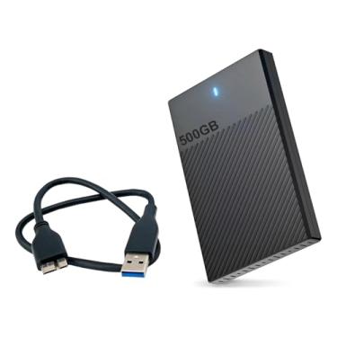 Imagem de HD Externo 500GB Conexão USB 3.0 Portátil 2.5 Polegadas Slim Compatível com PS4, Xbox One, PC e Notebook Sistema Windows, MacOS e Linux