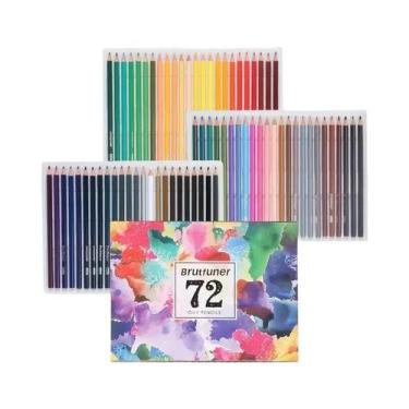 Imagem de Brutfuner 48/72/120/160/180 cores Conjunto de lápis de cor a óleo Arte