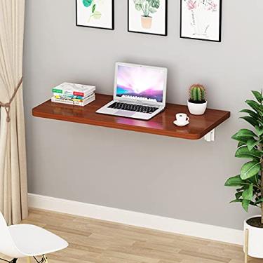 Imagem de TRGCJGH Mesa dobrável montada na parede mesa de jantar folha de gotejamento pequena mesa de madeira para pequenas economias para lavanderia sala de jantar quarto escritório cozinha bar, B-90 x 30 cm