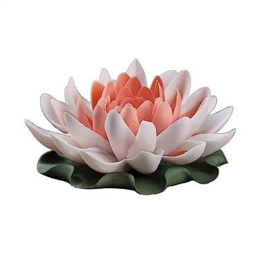 Imagem de porta-vara de incenso Inserção Perfumada de Lótus Requintada Assento Perfumado Cerâmico Feito à Mão Ornamento Decorativo Zen Porta