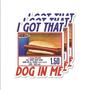 Imagem de Adesivos engraçados de cachorro-quente para perda de peso para mulheres, homens, amigos, adultos, adesivos de vinil à prova d'água para escritório, garrafa de água