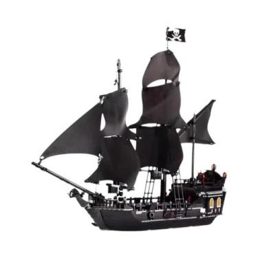 Imagem de Conjunto De Blocos De Montar Modelo De Navio Pirata Para Crianças Pira