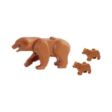 Imagem de Conjunto De Blocos De Montar De Animais: Cabra, Elefante, Urso, Crocod