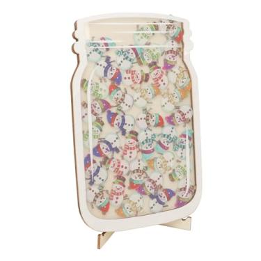 Imagem de ZJchao Jarra de Recompensa Personalizada, Ferramenta de Gerenciamento de Sala de Aula Com Quadro de Avisos Magnético para Comportamento Positivo, Com Cores Vibrantes e Temas (Boneco de neve de Natal)