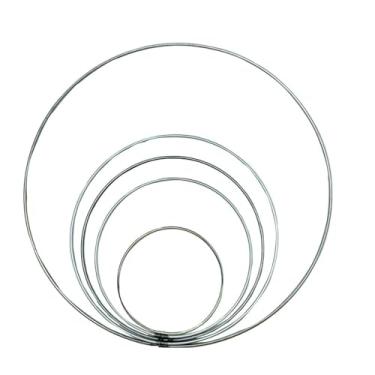 Imagem de YDJIANCAI Argola de guirlanda floral de metal prateado - 1 peça de anel decorativo para decoração de casamento DIY, centros de mesa, decoração de parede, decoração de casa e artesanato (tamanho: 40 cm