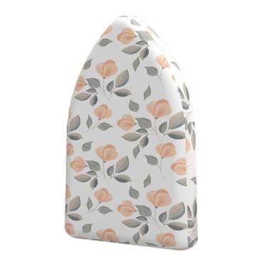 Imagem de KiBcsLic Tábua de passar roupa portátil, luva de passar roupa, acessórios para vaporizador de roupas, almofada de ferro fácil de limpar, luva de roupa para uso, Ramos de Flores