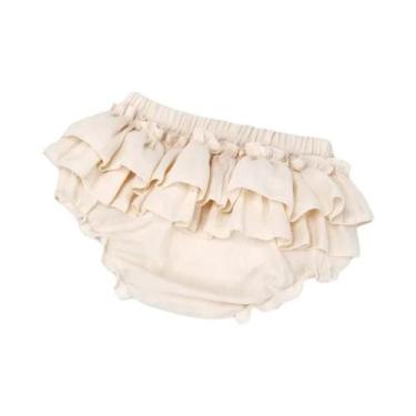 Imagem de Saia De Algodão Em Camadas Duplas Para Meninas Bebês, Shorts Muçulmano