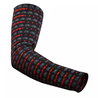 Imagem de Manguito Hupi Eu Amo Bike Preto Proteção UV50+-Feminino