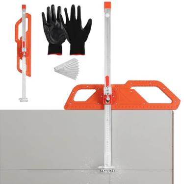 Imagem de Ferramenta de corte de drywall dobrável: cortador de drywall para parede, construção, decoração - corte de placa de gesso