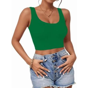 Imagem de Camisetas sin mangas Crop AURUZA Verde XS