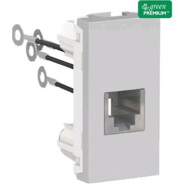 Imagem de Schneider orion modulo de tomada rj11 4 fios aluminio s70549174