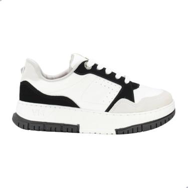 Imagem de Tênis Casual Via Marte Nobuck Gelo/Preto 219-002-01