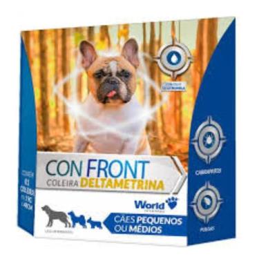 Imagem de Coleira Con Front Deltametrina ConFront 19g Cães Pequenos Médios World
