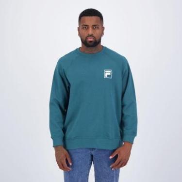 Imagem de Moletom Fila White F-Box Verde-Masculino