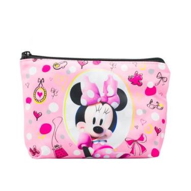 Imagem de Necessaire Rosa Minnie 14x5x20cm Disney