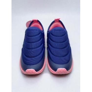 Imagem de Tênis Infantil Pampili Gabby Meninas Colegial Escolar, Marinho com ros