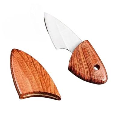 Imagem de Mini Faca de Frutas em Aço Inox com Bainha - Portátil para Piquenique, Caça, Pesca, Camping e Churrasco, Utensílio Prático (01 UN（Promoções）)