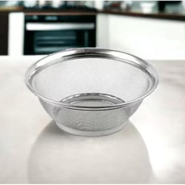 Imagem de escorredor multiuso inox para cozinha、peneira de arroz e macarrão resistente、escorredor de fruta e salada (1 Unidade)