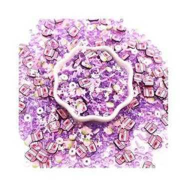 Imagem de Fatias De Argila Polimérica Colorida Mista 10g Para Slime, Artesanato 