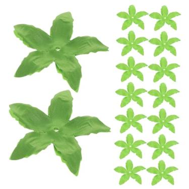 Imagem de Cabilock 30 peças de flor artificial cálices verde simulação rosa sépalas para arranjos florais faça você mesmo, fácil manuseio, materiais de artesanato sem esforço para projetos criativos