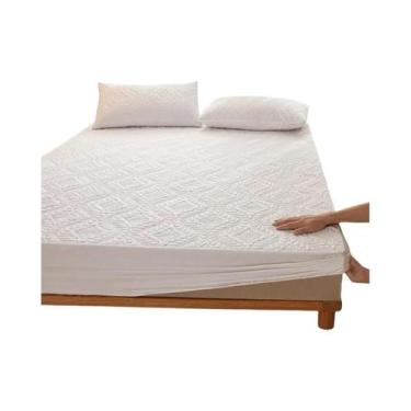 Imagem de Protetor De Colchão Impermeável E Respirável, Antiácaro E Antibacteria