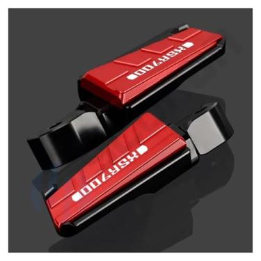 Imagem de Anti-derrapante Para xsr900 xsr 900 2017-2022 2018 2019 2020 2021 cnc alumínio traseiro passageiro pé peg apoio para os pés(Red)