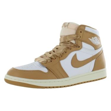 Imagem de Nike Tênis feminino Air Jordan 1 Retro High OG "First in Flight", Praline/branco transparente/vela/marrom lama, 35