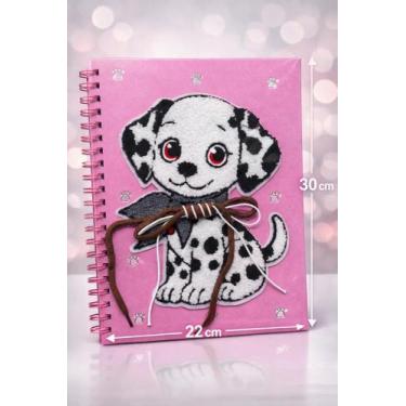 Imagem de Caderno A4 80 folhas Infantil Capa Dura Fofa - caderno decorado, ROSA 