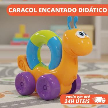 Imagem de Brinquedo Educativo Caracol Encantado JP Brink Infantil